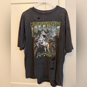 Freedom Graphic Short Sleeve Tee - Black